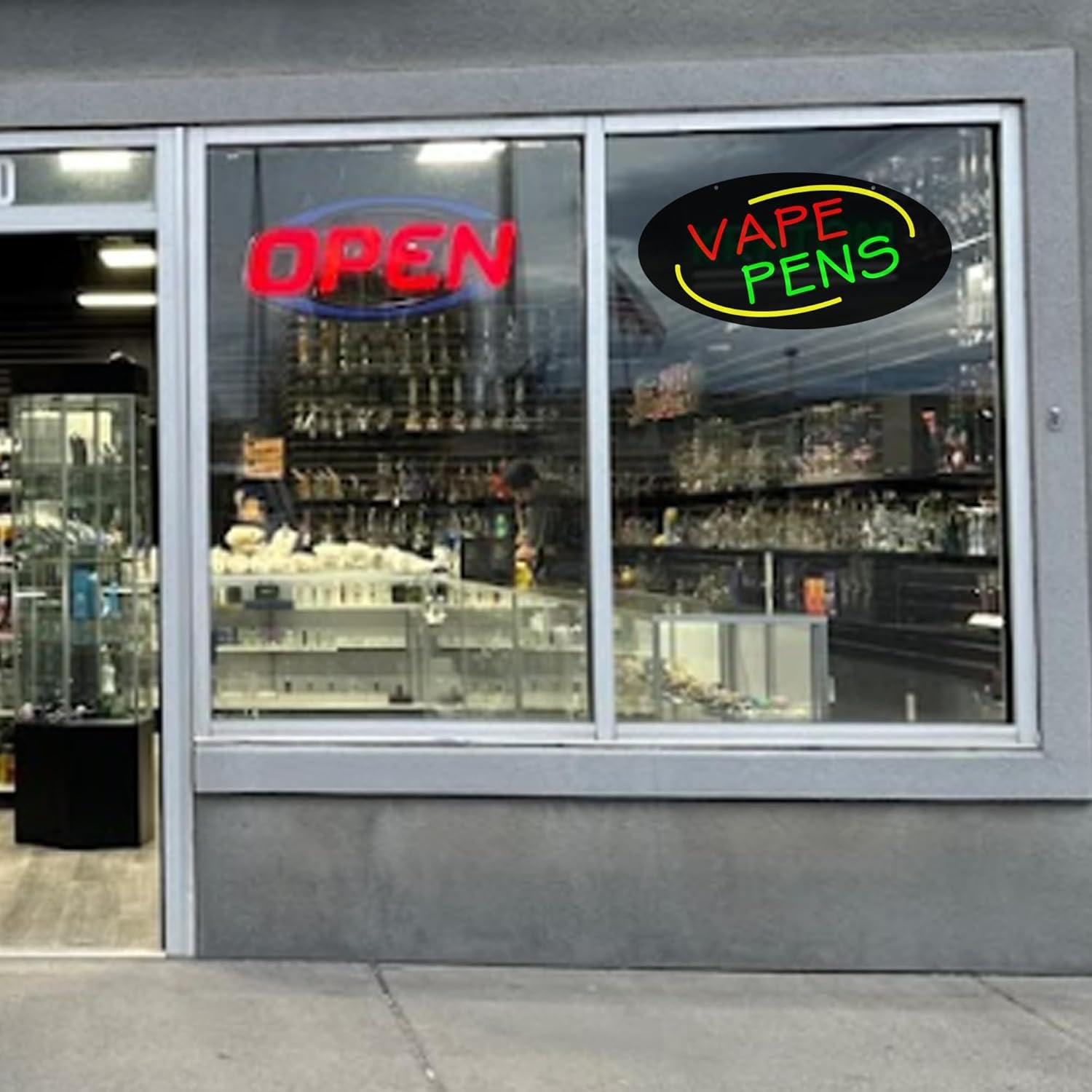 Неоновая вывеска для вейп-мага – обзор и цена Vaping Store