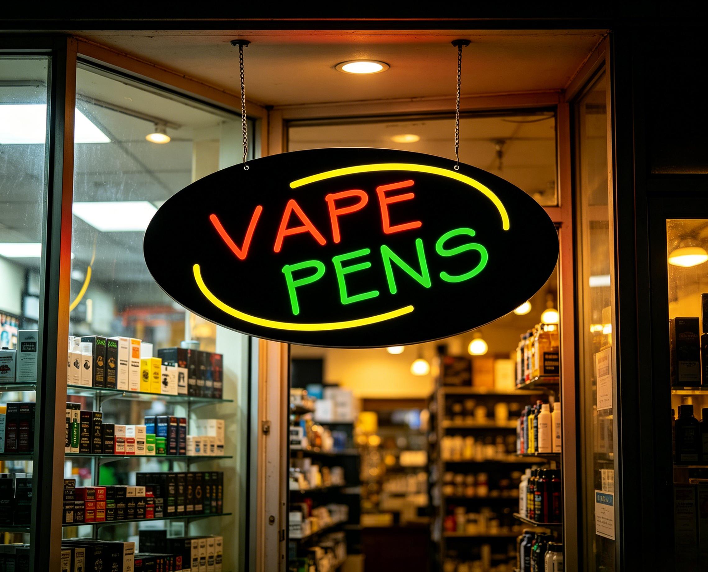 Неоновая вывеска для вейп-мага – обзор и цена Vaping Store