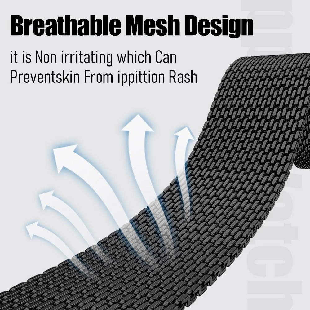 Стальной сетчатый ремешок Mila – обзор и цена Mesh Coil Strip